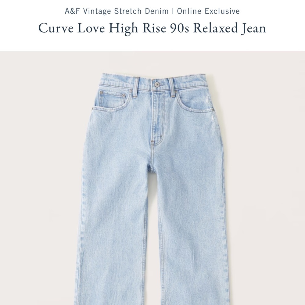 Abercrombie Curve Love High Rise 90s Relaxed Jean